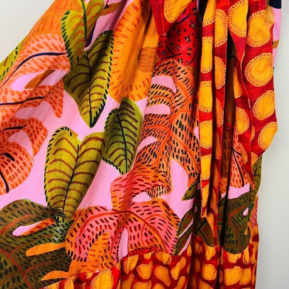 NWT Farm Rio Dress Maxi Belted Floral - Picture 4 of 16